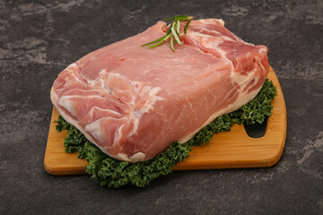 Pork meat piece for cooking