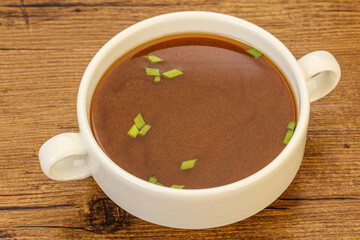 Japanese tradtitional Miso soup with tofu