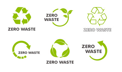 Recycling icon collection. Vector set of green circle arrows isolated on white background. Rotate arrow and spinning loading symbol. Eco logo zero waste concept.	
 - obrazy, fototapety, plakaty