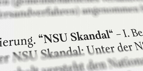 NSU Skandal im Buch