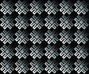 seamless pattern on a black background. Vector