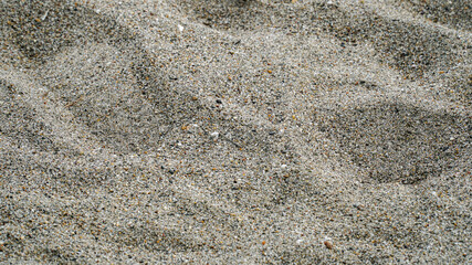 human footprints in the sea sand