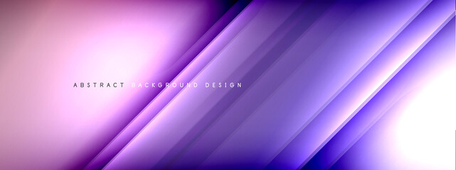 Motion concept neon shiny lines on liquid color gradients abstract backgrounds. Dynamic shadows and lights templates for text