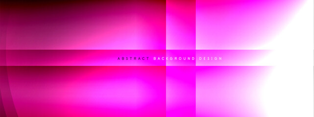 Vector abstract background - circle and cross on fluid gradient with shadows and light effects. Techno or business shiny design templates for text