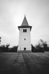 Church Saint Marjeta Šmarjetna gora Slovenia black and white