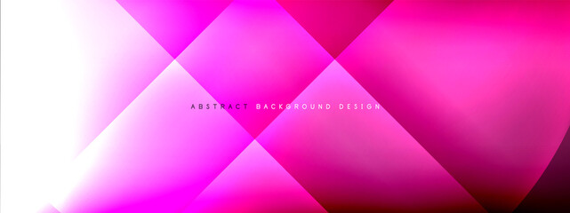 Fototapeta premium Vector abstract background - circle and cross on fluid gradient with shadows and light effects. Techno or business shiny design templates for text