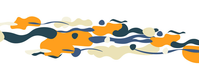 Trendy liquid style shapes abstract design, dynamic vector background for placards, brochures, posters, web landing pages, covers or banners