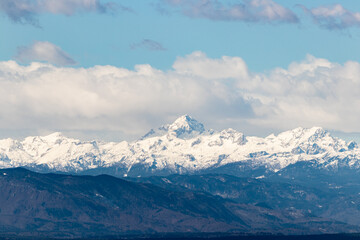 Mountain Triglav Slovenia Alps highest snow white winter