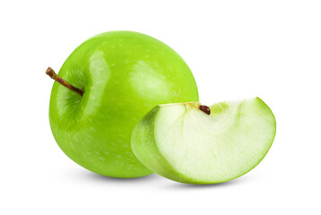 Fresh Green Apple Isolated on White Background