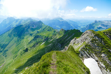 Summer view of the Rothorn in Switzerland. High quality photo