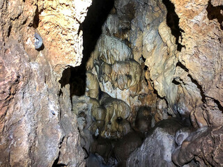 a cave in the mountains