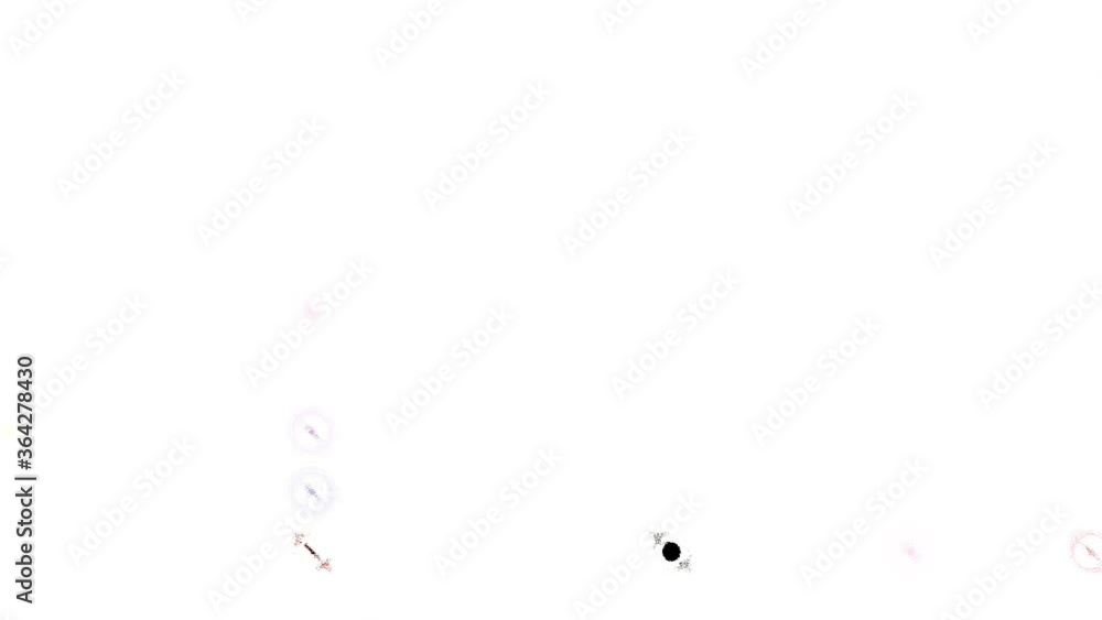 Poster abstract white background with colorful flashing circles
