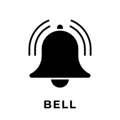 Turn On Notification button icon for social media. Notification bell icon button Vector illustration design template. Bell icon or button for video channel, blog, social media and background banner