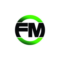 Letter FM logo icon design vector. monogram logo vector illustration