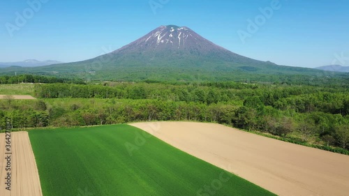 ドローン空撮 ニセコの広大な風景と羊蹄山 北海道京極町 Wall Mural Tkyszk ドローン空撮 ニセコの広大な風景と羊蹄山 北海道京極町 Wall Mural Tkyszk
