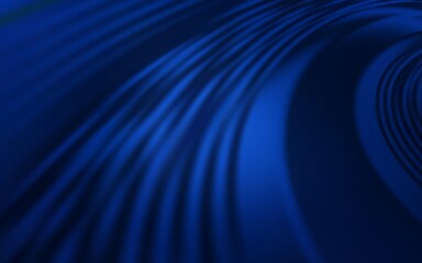 Fototapeta premium Dark BLUE vector pattern with wry lines. A shining illustration, which consists of curved lines. Template for cell phone screens.