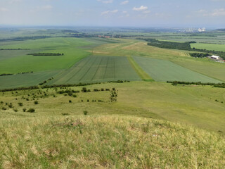Fototapeta premium Rana mountain close town Louny, best paragliding place in the Czech republic
