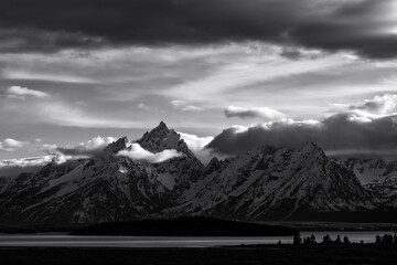 Storm clouds over Teton Range;  Grand Teton NP;  Wyoming