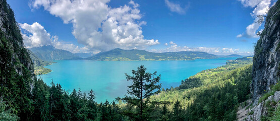 wonderful lake between the mountains