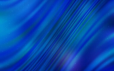 Light BLUE vector background with galaxy stars. Shining colored illustration with bright astronomical stars. Template for cosmic backgrounds.