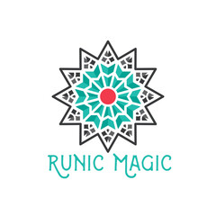 Oriental Geometric Star Symbol