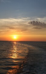 sunset over the ocean