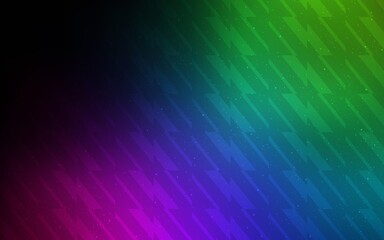 Fototapeta premium Dark Multicolor vector background with straight lines. Colorful shining illustration with lines on abstract template. Pattern for your busines websites.
