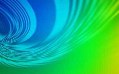 Light Blue, Green vector pattern with curved lines. A shining illustration, which consists of curved lines. A new texture for your  ad, booklets, leaflets.