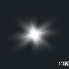 Sunlight on a dark background.