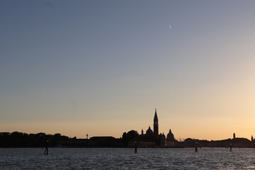 Fototapeta premium zachód słońca w wenecji