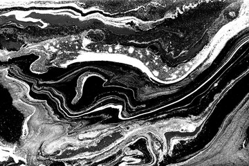 Monochrome abstract pattern. Marble imitation background.