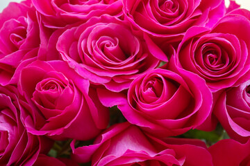 Holiday flowers as a gift for Valentine's Day-beautiful delicate pink roses
