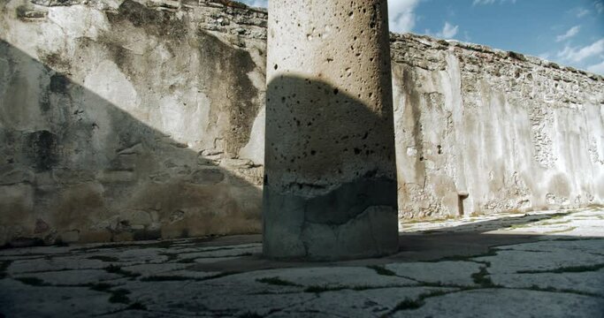 Hall of Columns Mitla Interior View