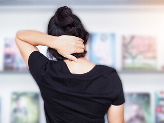 Body aches, neck pain, shoulder pain and back pain - obrazy, fototapety, plakaty