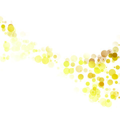 Bubbles Circle Dots Unique Yellow Bright Vector Background