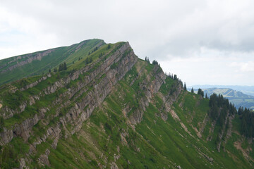 Fototapeta na wymiar Mountains Germany Bavaria steineberg peak and ridge