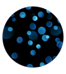 blue ball on white background