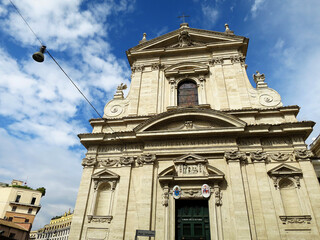 Santa Maria della Vittoria Church in Rome, ITALY. Which is known for store the masterpiece of...