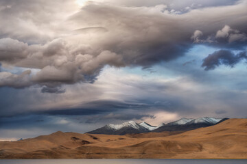 clouds over the mountains