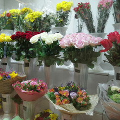 Flower shop. Bouquets.