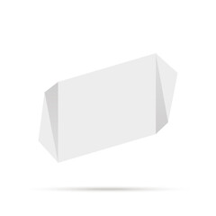 Fototapeta premium Design Quote speech bubble paper origami for message isolated on white background. shapes graphic textbox quotation mark for comment dialogue app template with author signature. Quote bubble frame.