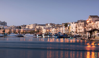 Fototapeta premium Old part of Taranto city in the morning, Italy, Puglia