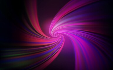 Dark Purple vector background with curved lines. Shining colorful illustration in simple style. Abstract style for your business design.