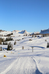 Fototapeta na wymiar winter at Dolomites in Italy 