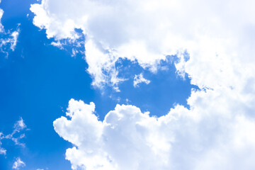 Blue sky with cloudy with background daylight, natural sky composition, element of design