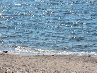 sea waves on the beach, Finland