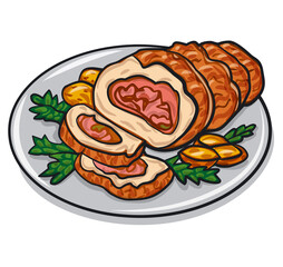 meat pork roulade