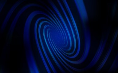 Dark BLUE vector background with astronomical stars. Glitter abstract illustration with colorful cosmic stars. Pattern for astronomy websites.
