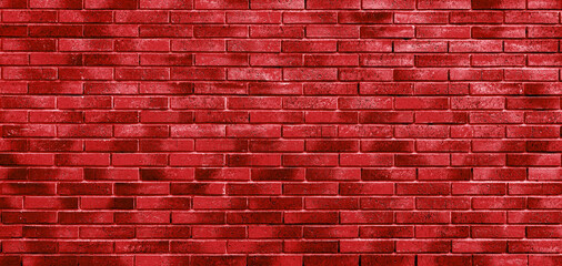 Fototapeta na wymiar Red brick wall. Loft interior design. Architectural background.