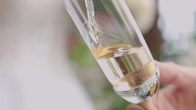 pouring champane into the glass close up shot celebration.mov